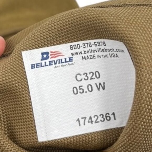 Belleville Army Combat Boots Ultra- Assault Coyote Size 5 Men/7 Women Wide - Picture 13 of 14